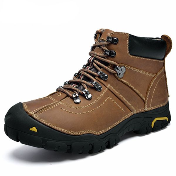 genuine leather outdoor sport shoes men hiking shoes waterproof sneaker winter plush warm climbing mountain trekking boots, Black
genuine leather outdoor sport shoes men hiking shoes waterproof sneaker winter plush warm climbing mountain trekking boots, Black