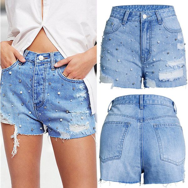 summer women shorts jeans woman pearl decoration short jeans feminino pants denim spijkerbroeken dames, Blue
summer women shorts jeans woman pearl decoration short jeans feminino pants denim spijkerbroeken dames, Blue