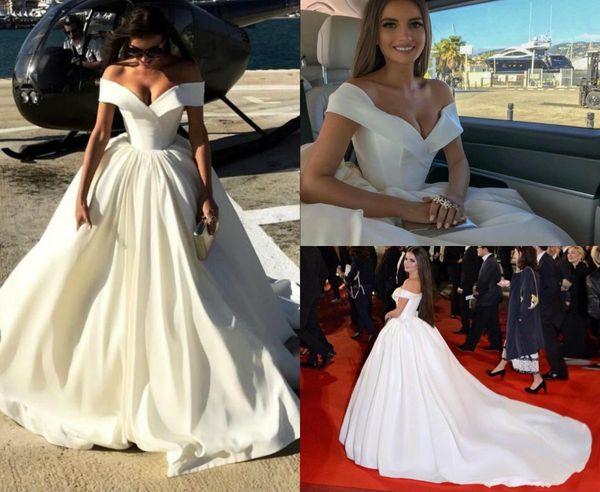 elegant white satin evening dresses 2019 a line off shoulders red carpet girls pageant wears formal party prom celebrity gowns, Black
elegant white satin evening dresses 2019 a line off shoulders red carpet girls pageant wears formal party prom celebrity gowns, Black