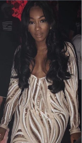 2018 new arrival women sequined bandage dress v-neck long sleeve celebrity evening party bodycon dress, Black;gray
2018 new arrival women sequined bandage dress v-neck long sleeve celebrity evening party bodycon dress, Black;gray