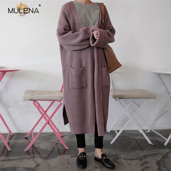 mulena solid open stitch long cotton sweater coats women plus size warm straight cardigan knitting sweaters female autumn winter, White;black 
mulena solid open stitch long cotton sweater coats women plus size warm straight cardigan knitting sweaters female autumn winter, White;black