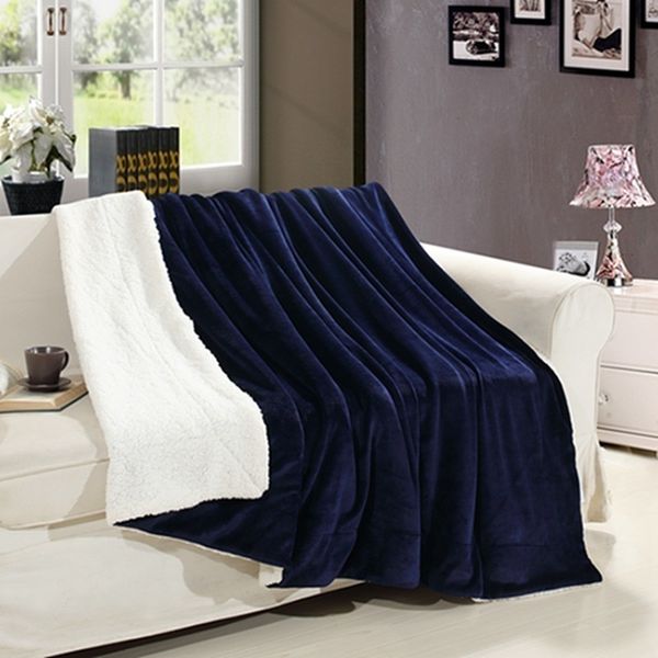 

luxurious large warm thick throw blanket coverlet microfiber all season for bed or couch flannel fleece fabric home textile