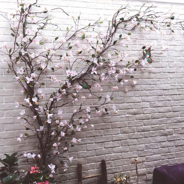 lin man 2pcs/lot artificial magnolia flower vine rattan silk fake flowers branch fleur arrange table wedding home decor party accessory
lin man 2pcs/lot artificial magnolia flower vine rattan silk fake flowers branch fleur arrange table wedding home decor party accessory