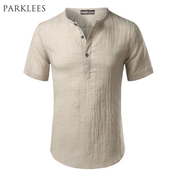 cotton linen plaid shirt men 2017 short sleeve men henley shirt slim fit chemise homme fashion casual mens dress shirts, White;black
cotton linen plaid shirt men 2017 short sleeve men henley shirt slim fit chemise homme fashion casual mens dress shirts, White;black