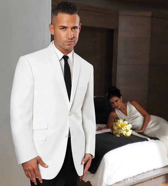 2018 men suits white simple notched lapel custom made slim fit wedding suits for man bridegroom groomsmen 2piece man prom tuxedos blaze, Black;gray
2018 men suits white simple notched lapel custom made slim fit wedding suits for man bridegroom groomsmen 2piece man prom tuxedos blaze, Black;gray