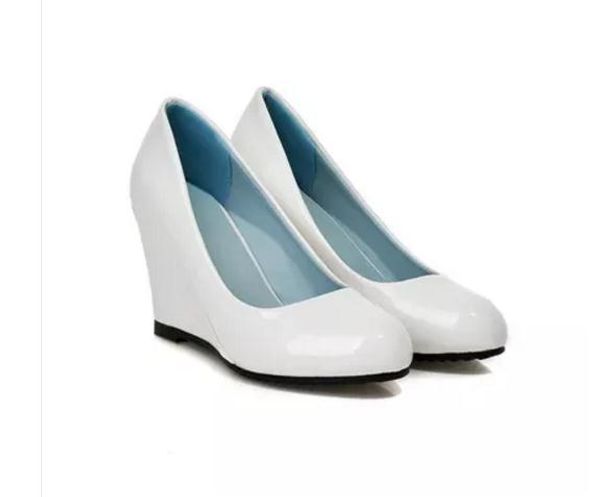 send new style slope heel shallow mouth single shoes round head of women's shoes of four seasons, Black
send new style slope heel shallow mouth single shoes round head of women's shoes of four seasons, Black