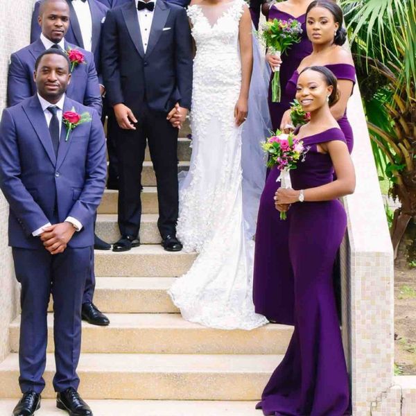 african purple mermaid bridesmaid dresses off the shoulder satin maid of honor dresses plus size flooe length wedding party dress, White;pink
african purple mermaid bridesmaid dresses off the shoulder satin maid of honor dresses plus size flooe length wedding party dress, White;pink