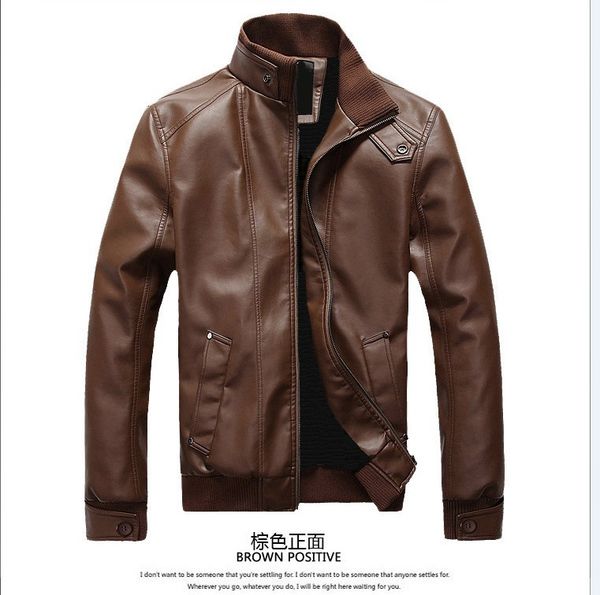 2017 autumn and winter clothing jaqueta de couro masculina wholesale new men's pu leather jacket slim motorcycle jacket coat, Black
2017 autumn and winter clothing jaqueta de couro masculina wholesale new men's pu leather jacket slim motorcycle jacket coat, Black