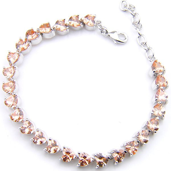 5pcs luckyshine fashion fire heartshaped morganite bracelets gemstone silver for womans cz zircon bracelets bangles holiday wedding party, Golden;silver
5pcs luckyshine fashion fire heartshaped morganite bracelets gemstone silver for womans cz zircon bracelets bangles holiday wedding party, Golden;silver