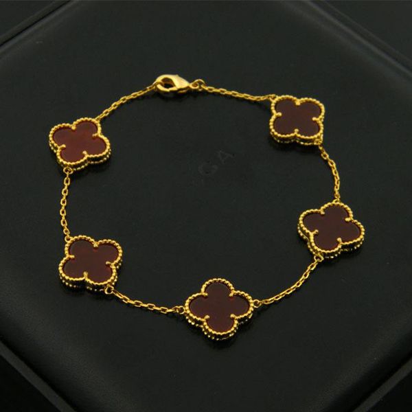 Fashion Brand Flower Bracelets Stainless Steel Shell Clover Bracelets with Black Agate Four-leaf Clover for Women Silver Rose Gold Bracelet
Fashion Brand Flower Bracelets Stainless Steel Shell Clover Bracelets with Black Agate Four-leaf Clover for Women Silver Rose Gold Bracelet