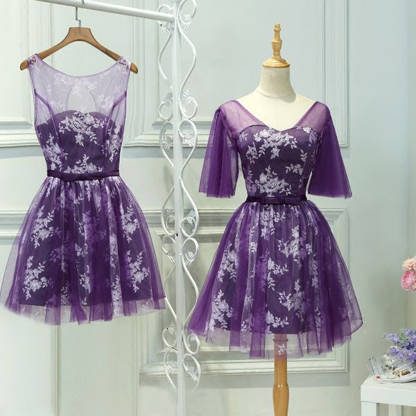 lovely purple bridesmaid dresses tulle with lace floral lace wedding party dress guest wear custom made plus size cheap, White;pink
lovely purple bridesmaid dresses tulle with lace floral lace wedding party dress guest wear custom made plus size cheap, White;pink