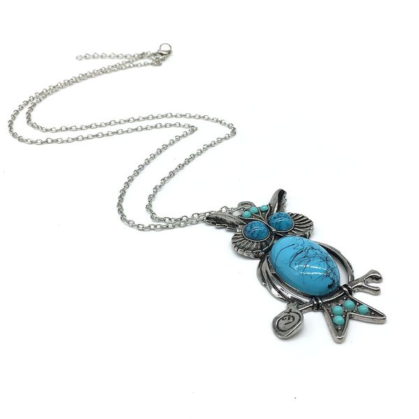stone necklace chain vintage bohemia sweater long chain necklace owl pendant & necklace, Silver
stone necklace chain vintage bohemia sweater long chain necklace owl pendant & necklace, Silver