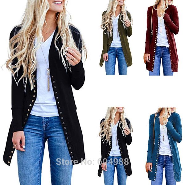 women's long sleeve ribbed neckline open front solid color snap button down knit cardigans sweater coat, White;black
women's long sleeve ribbed neckline open front solid color snap button down knit cardigans sweater coat, White;black