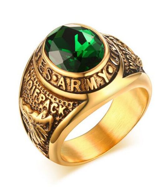 2018 new arrival " united states army" stainless steel ring with green rhinestones for men and woman size 8-12, Slivery;golden
2018 new arrival " united states army" stainless steel ring with green rhinestones for men and woman size 8-12, Slivery;golden