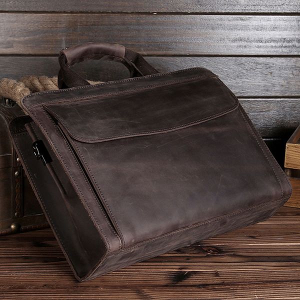 bullcaptain vintage men crazy horse genuine leather shoulder bag messenger computer bag business briefcase handbag
bullcaptain vintage men crazy horse genuine leather shoulder bag messenger computer bag business briefcase handbag