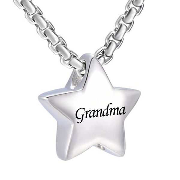 fashion jewelry memorial jewelry small dad and mom star charm cremation urn pendant ashes stainless steel memorial necklace, Silver
fashion jewelry memorial jewelry small dad and mom star charm cremation urn pendant ashes stainless steel memorial necklace, Silver
