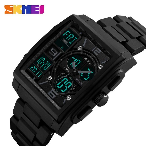 skmei 1274 luxury men watch relogio stainless steel casual digital wristwatches square sport electronic watch masculino, Slivery;brown
skmei 1274 luxury men watch relogio stainless steel casual digital wristwatches square sport electronic watch masculino, Slivery;brown