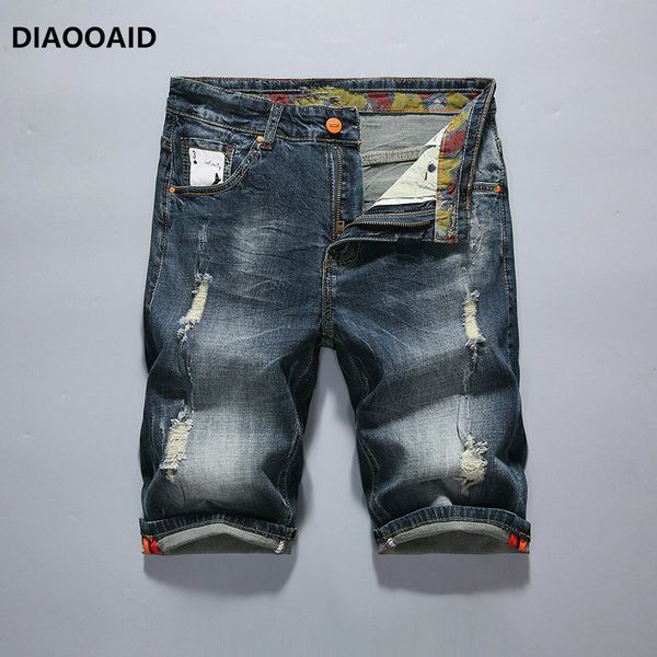 diaooaid2018 hole men's denim shorts strretwear hiphop personality male distroyed elastic tide retro slim straight denim shrorts, Blue
diaooaid2018 hole men's denim shorts strretwear hiphop personality male distroyed elastic tide retro slim straight denim shrorts, Blue