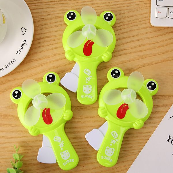 Portable Hand Held Frog Fan Desk Humidification Cartoon Mini Hand Pressure Fans Ventilador Mini Handheld Water Mist Fan Kids Toy