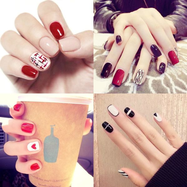 sexemara false nails tips artificial fake nail tips designs 24pcs press on nails art polish fingernails patchwork with stickers, Red;gold
sexemara false nails tips artificial fake nail tips designs 24pcs press on nails art polish fingernails patchwork with stickers, Red;gold