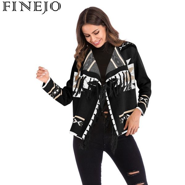 long black sleeve women apricot turn-down spring collar autumn slim tassel geometric cardigan casual patchwork, White;black
long black sleeve women apricot turn-down spring collar autumn slim tassel geometric cardigan casual patchwork, White;black