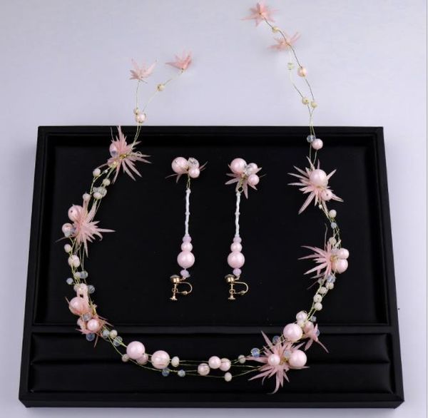 new pink flowers, pearl earrings, korean wedding dress, accessories, bridal hair and headwear, Slivery;golden
new pink flowers, pearl earrings, korean wedding dress, accessories, bridal hair and headwear, Slivery;golden