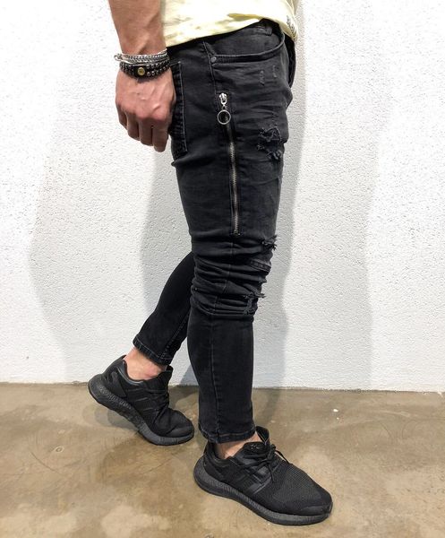 mens trousers black biker jeans fashion pencil pants spring autumn new clothing jean, Blue
mens trousers black biker jeans fashion pencil pants spring autumn new clothing jean, Blue