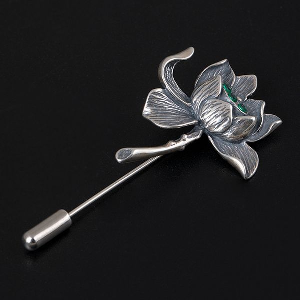 vintage pure 925 sterling silver lotus zircon brooches do ancient design anniversary wedding simple brooches for women jewelry, Slivery;golden
vintage pure 925 sterling silver lotus zircon brooches do ancient design anniversary wedding simple brooches for women jewelry, Slivery;golden