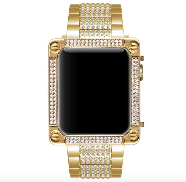 38mm 42mm Bg Full Strap+ Golden Dias Bezel Case for Apple Watch S1/S2/S3 (2in1 Set), White
38mm 42mm Bg Full Strap+ Golden Dias Bezel Case for Apple Watch S1/S2/S3 (2in1 Set), White
