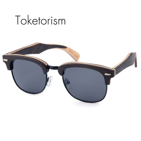 toketorism bithday gift wooden sunglasses men's polarized women half-frame restoring ancient ways wood occhiali da sole 6303, White;black
toketorism bithday gift wooden sunglasses men's polarized women half-frame restoring ancient ways wood occhiali da sole 6303, White;black