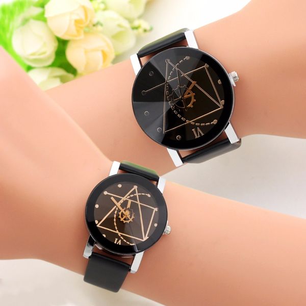 2018 new style men's ladies leather watch glass gear creative personality couple wrist watch student lovers quartz, Slivery;brown
2018 new style men's ladies leather watch glass gear creative personality couple wrist watch student lovers quartz, Slivery;brown