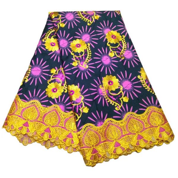 6yards/pc nice looking colorful wax printed pattern fabric african water soluble lace for dressing lbl36, Black;white
6yards/pc nice looking colorful wax printed pattern fabric african water soluble lace for dressing lbl36, Black;white