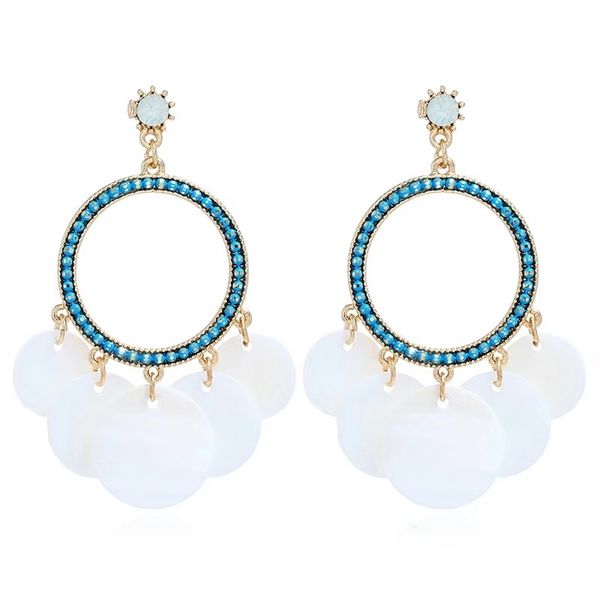 colorful diamonds round dangle earrings acrylic tassel chandelier ear drops bohemia geometry ear jewelry three colors pink white blue, Silver
colorful diamonds round dangle earrings acrylic tassel chandelier ear drops bohemia geometry ear jewelry three colors pink white blue, Silver