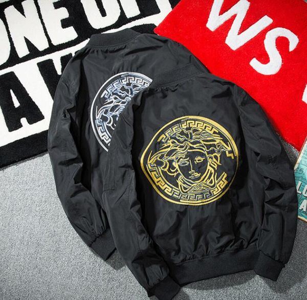 medusa embroidered jacket men 2018 new autumn and winter men's jackets youth slim casual baseball jacket outdoor wear, Black;brown
medusa embroidered jacket men 2018 new autumn and winter men's jackets youth slim casual baseball jacket outdoor wear, Black;brown