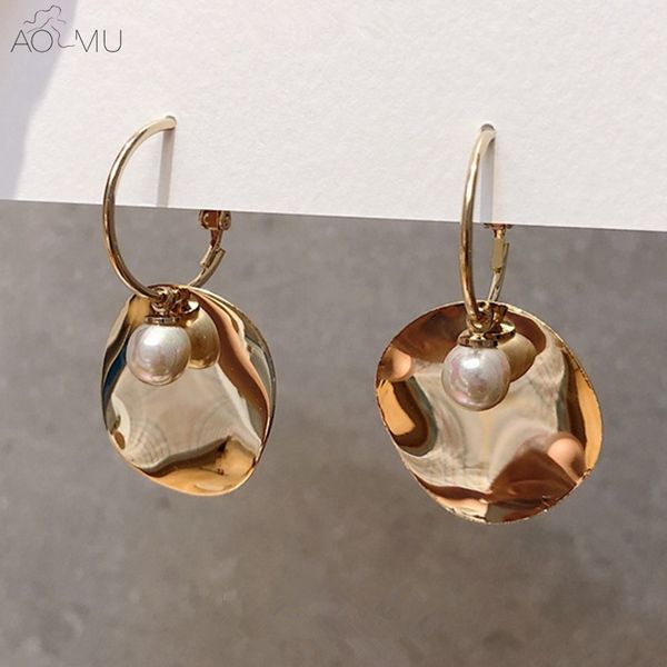 aomu vintage new metal gold geometric irregular circle pearl link chain big hoop earrings for women girl wedding party jewelry, Golden;silver
aomu vintage new metal gold geometric irregular circle pearl link chain big hoop earrings for women girl wedding party jewelry, Golden;silver