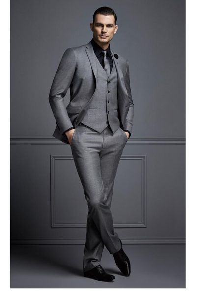 new design gray two buttons groom tuxedo wedding men's suit groomsman men's spouse suit (jacket + pants + tie vest, White;black
new design gray two buttons groom tuxedo wedding men's suit groomsman men's spouse suit (jacket + pants + tie vest, White;black