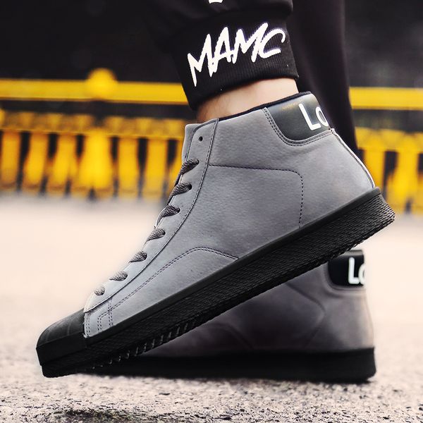 fashion men boots new style shell toe high ankle boots men light waterproof antiskid sneakers soft breathable men botas, Black
fashion men boots new style shell toe high ankle boots men light waterproof antiskid sneakers soft breathable men botas, Black