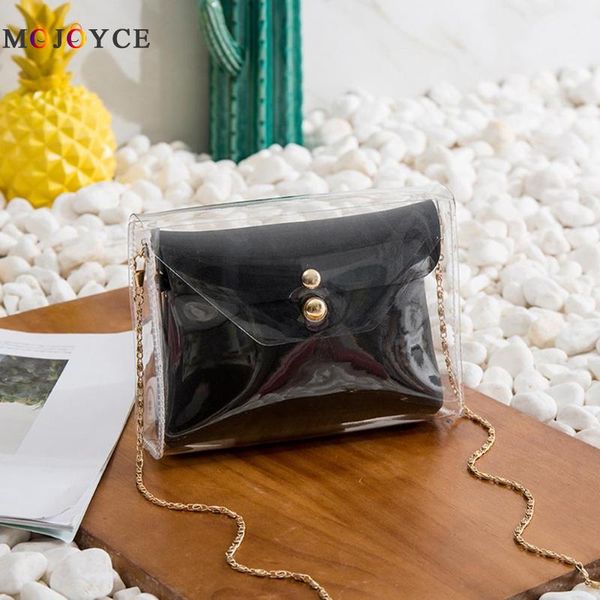 2pcs/set pvc transparent jelly chain crossbody bag for women clutch shoulder bag clear female handbag
2pcs/set pvc transparent jelly chain crossbody bag for women clutch shoulder bag clear female handbag