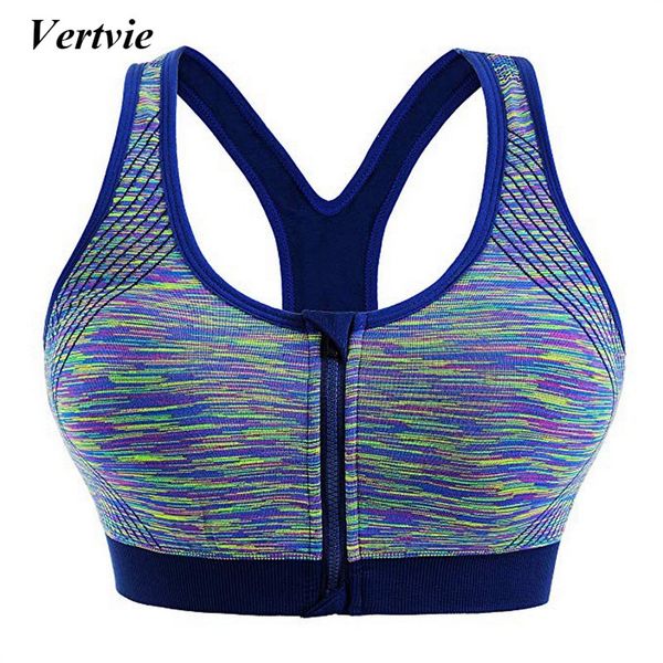 vertvie women's zipper sports bra sports underwear woman sport vest female shockproof running yoga breathable 1/2/3/5pcs, White;black
vertvie women's zipper sports bra sports underwear woman sport vest female shockproof running yoga breathable 1/2/3/5pcs, White;black