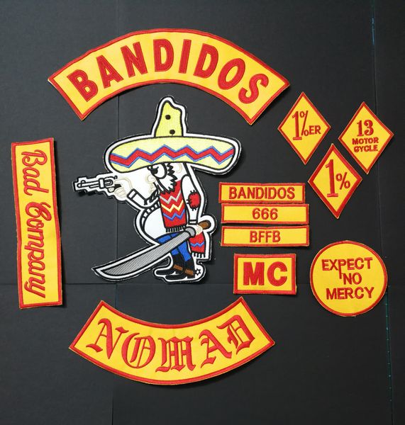 new arrived 12pcs/set bandidos nomads mc patches for the jacket vest motorcycle garment clothes bandit patches iron on lable sticker, Black
new arrived 12pcs/set bandidos nomads mc patches for the jacket vest motorcycle garment clothes bandit patches iron on lable sticker, Black