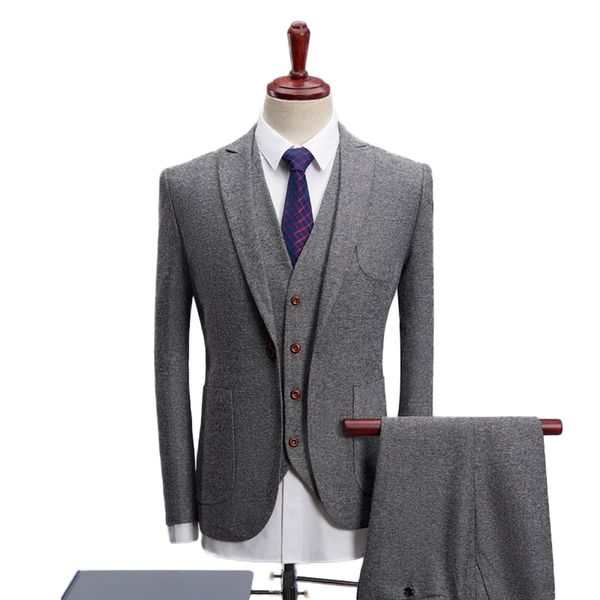 gray notched collar one button three piece suits slim fit wedding tuxedos dinner party prom party suit (jacket+pants+vest), White;black
gray notched collar one button three piece suits slim fit wedding tuxedos dinner party prom party suit (jacket+pants+vest), White;black