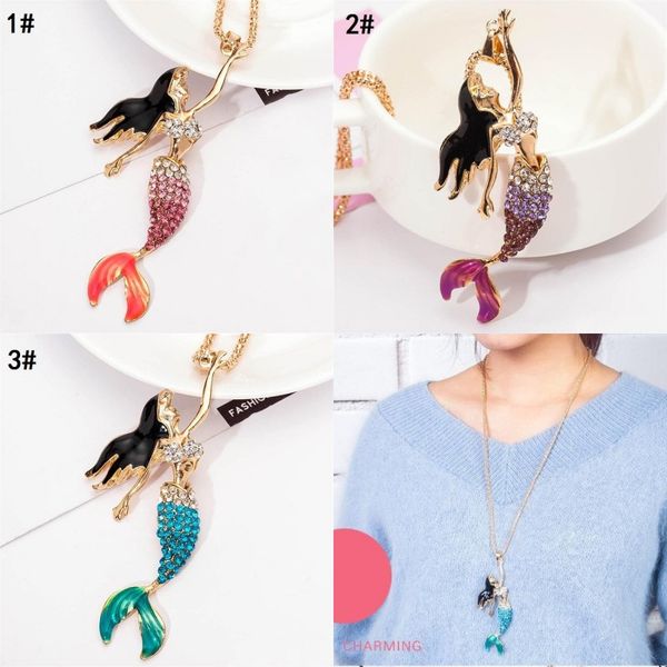 pretty fish necklace fashion gold-color chain with simulated-pearl gray winered enamel mermaid pendant necklace for women, Silver
pretty fish necklace fashion gold-color chain with simulated-pearl gray winered enamel mermaid pendant necklace for women, Silver