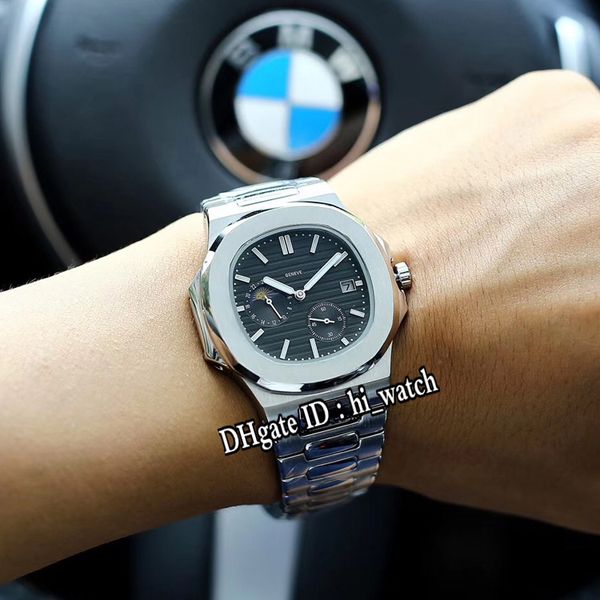 Новый Nautilus Классический 5712 Стальной корпус черный Texture коммутируемого Moon Phase Автоматические Мужские часы из нержавеющей стали Часы 9 Стили hi_Watch P311d4
Новый Nautilus Классический 5712 Стальной корпус черный Texture коммутируемого Moon Phase Автоматические Мужские часы из нержавеющей стали Часы 9 Стили hi_Watch P311d4