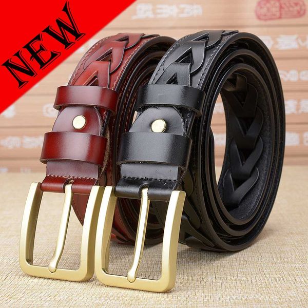 fashion new cow leather belts men brass pin buckle male waistband genuine leather men's belt causal woven waist belt for jeans, Black;brown
fashion new cow leather belts men brass pin buckle male waistband genuine leather men's belt causal woven waist belt for jeans, Black;brown