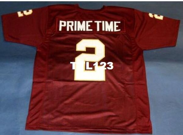 мужчины seminoles штат флорида #2 деион сандерс вино красный колледж джерси размер s-4xl или пользовательские любое имя или номер джерси, Black;red 
мужчины seminoles штат флорида #2 деион сандерс вино красный колледж джерси размер s-4xl или пользовательские любое имя или номер джерси, Black;red