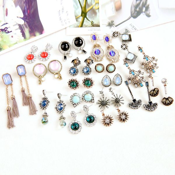 designer summer new earrings collection retro water drops tassel earrings simple wild european and american fashion jewelry accessories, Silver
designer summer new earrings collection retro water drops tassel earrings simple wild european and american fashion jewelry accessories, Silver