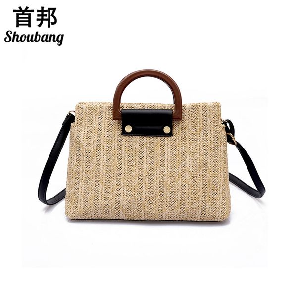 2018 new summer weaving vine grass ladies wooden handle handbag shoulder diagonal bag female
2018 new summer weaving vine grass ladies wooden handle handbag shoulder diagonal bag female
