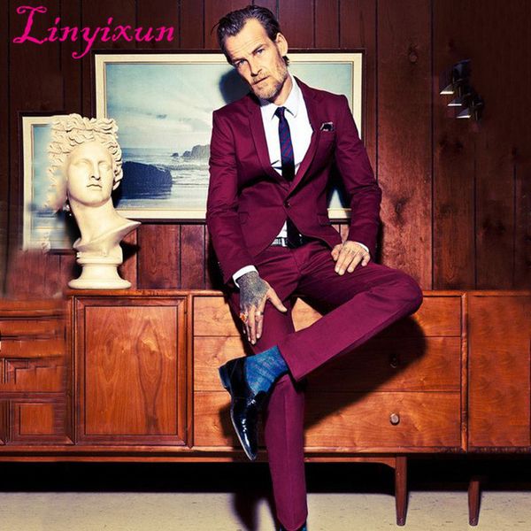 linyixun burgundy slim fit men suits for wedding suit man blazer jacket groom tuxedo prom wear 2 pieces men suits with pant, White;black
linyixun burgundy slim fit men suits for wedding suit man blazer jacket groom tuxedo prom wear 2 pieces men suits with pant, White;black