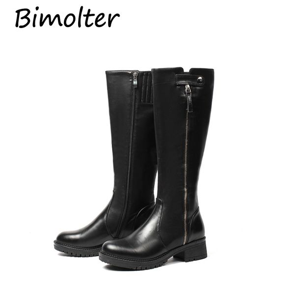 bimolter women genuine leather long boots square heel mid-calf boots quality spring autumn female shoes lady casual na017, Black
bimolter women genuine leather long boots square heel mid-calf boots quality spring autumn female shoes lady casual na017, Black