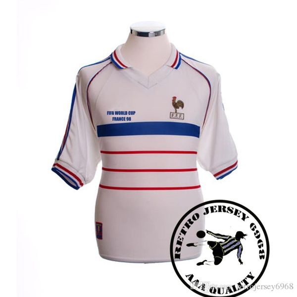 1998 francais away white zidane henry retro soccer jersey old shirts s-xxl, Black;yellow
1998 francais away white zidane henry retro soccer jersey old shirts s-xxl, Black;yellow